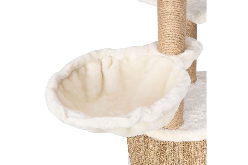 Kattetre med klorestolpe 126 cm sjøgress - Beige - Sport & fritid - Til dyrene - Katt - Kattemøbler - Klorestativ & kloremøbler