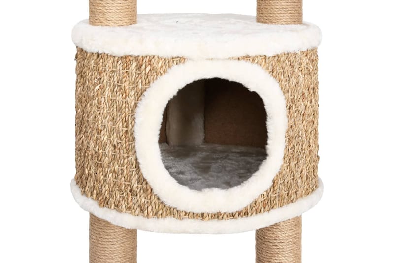 Kattetre med klorestolpe 126 cm sjøgress - Beige - Sport & fritid - Til dyrene - Katt - Kattemøbler - Klorestativ & kloremøbler