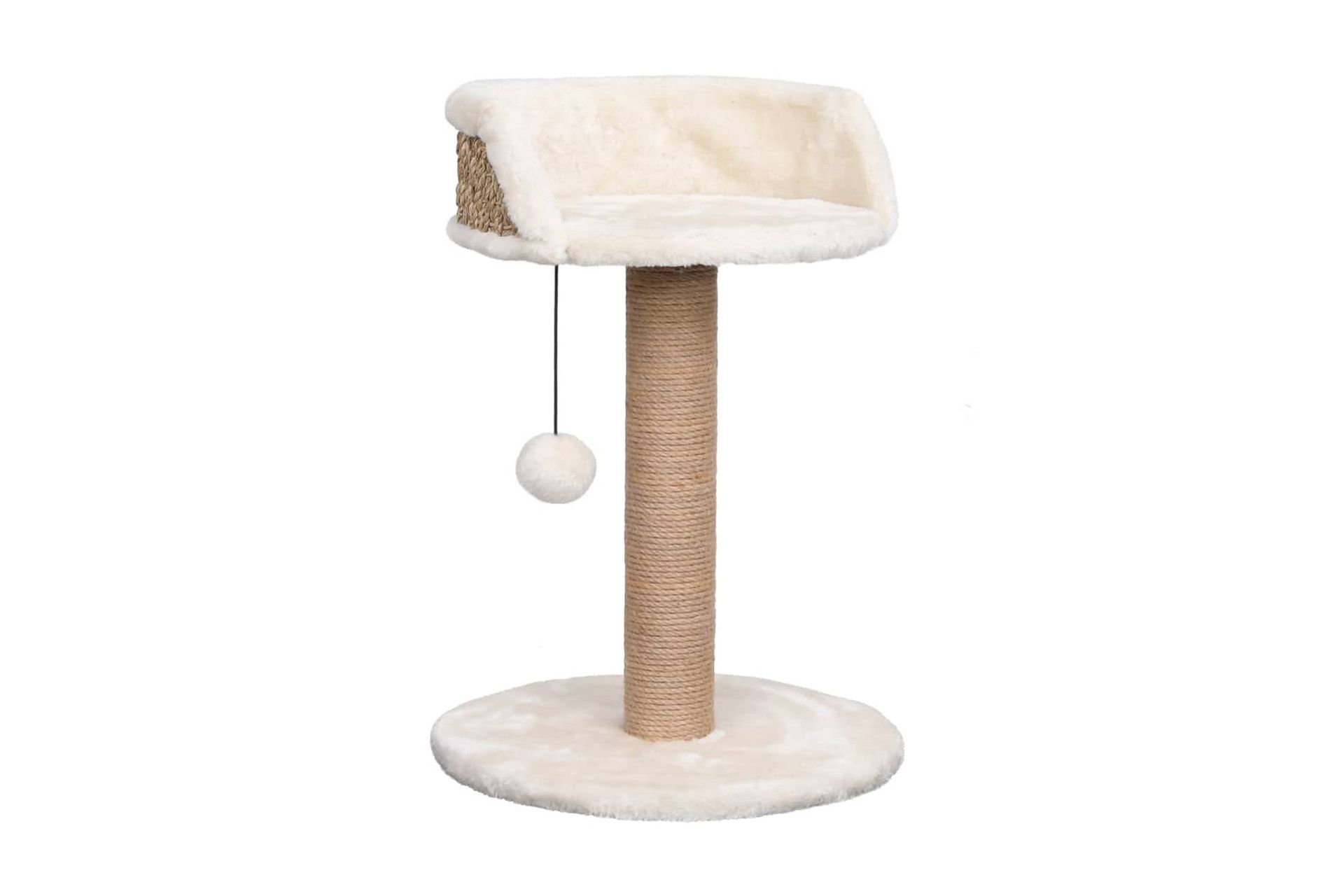 Kattetre med klorestolpe 49 cm sjøgress - Beige - Sport & fritid - Til dyrene - Katt - Kattemøbler - Klorestativ & kloremøbler