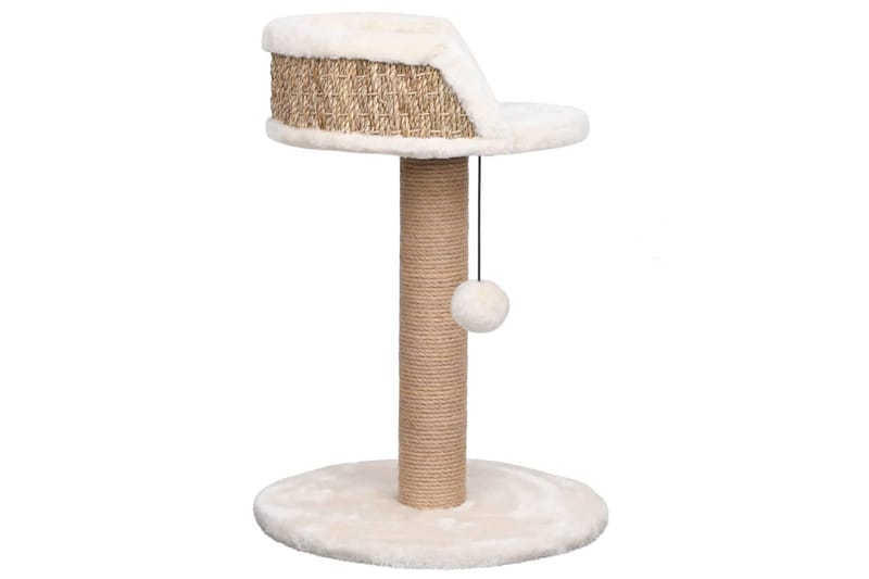 Kattetre med klorestolpe 49 cm sjøgress - Beige - Sport & fritid - Til dyrene - Katt - Kattemøbler - Klorestativ & kloremøbler