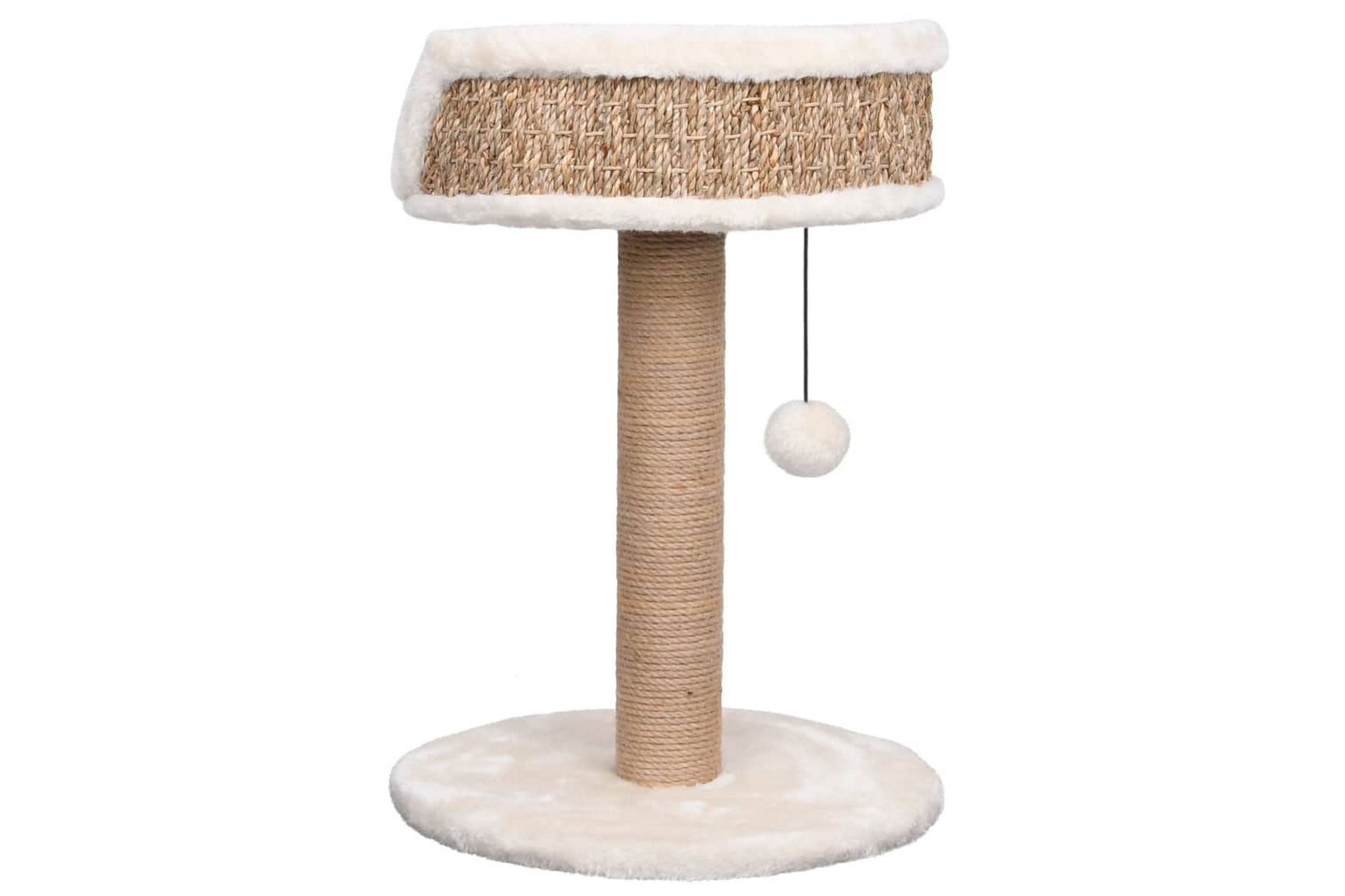 Kattetre med klorestolpe 49 cm sjøgress - Beige - Sport & fritid - Til dyrene - Katt - Kattemøbler - Klorestativ & kloremøbler