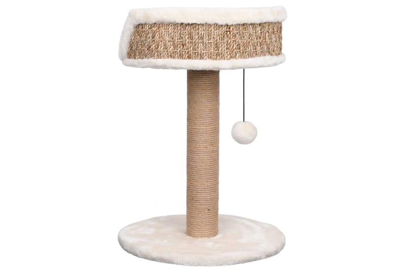 Kattetre med klorestolpe 49 cm sjøgress - Beige - Sport & fritid - Til dyrene - Katt - Kattemøbler - Klorestativ & kloremøbler