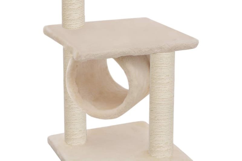 Kattetre med klorestolper i sisal 65 cm beige - Beige - Kattemøbler