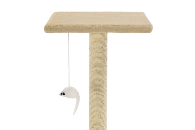 Kattetre med klorestolper i sisal 95 cm beige - Beige - Sport & fritid - Til dyrene - Katt - Kattemøbler