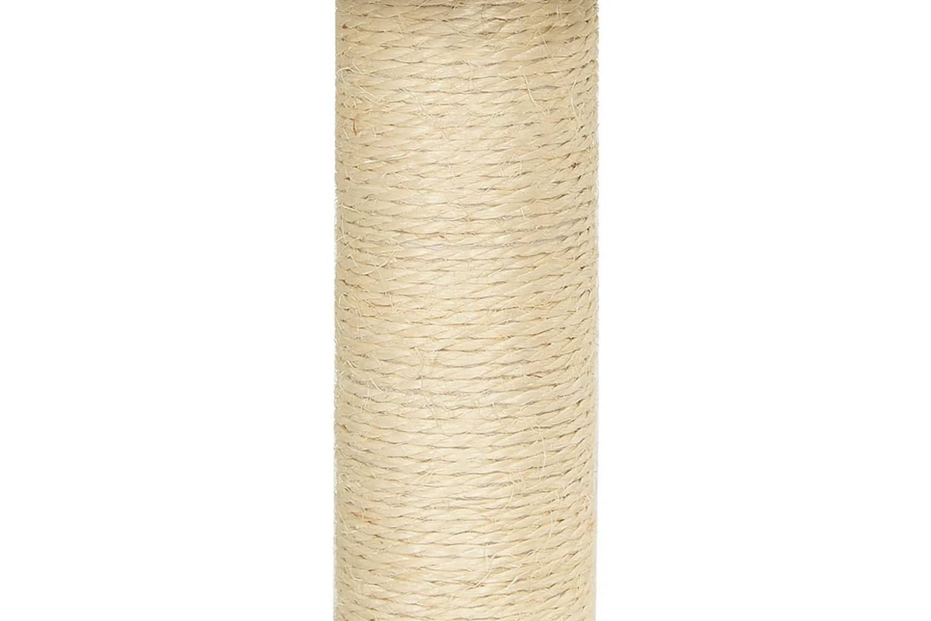 Kattetre med klorestolper i sisal lysegrå 155 cm - Grå - Sport & fritid - Til dyrene - Katt - Kattemøbler - Klorestativ & kloremøbler