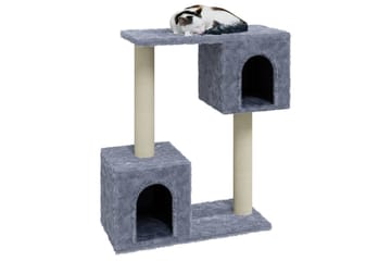 Kattetre med klorestolper i sisal lysegrå 60 cm - Grå - Sport & fritid - Til dyrene - Katt - Kattemøbler - Klorestativ & kloremøbler