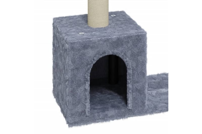 Kattetre med klorestolper i sisal lysegrå 60 cm - Grå - Klorestativ & kloremøbler - Kattemøbler