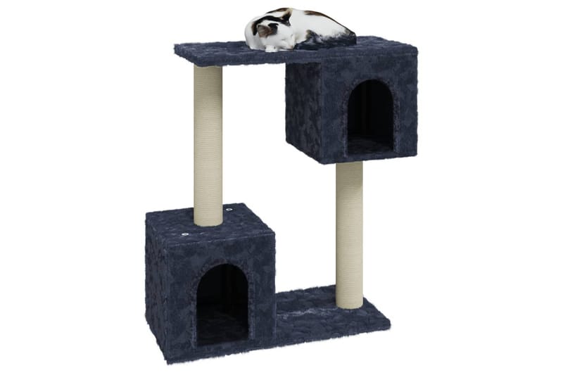 Kattetre med klorestolper i sisal mørkegrå 60 cm - Grå - Klorestativ & kloremøbler - Kattemøbler