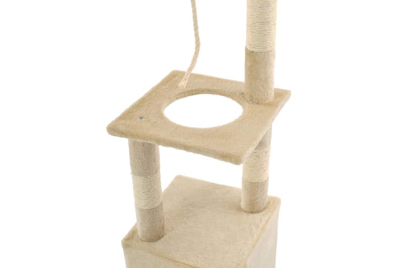 Kattetre med sisal klorestang 109 cm beige - Beige - Kattemøbler
