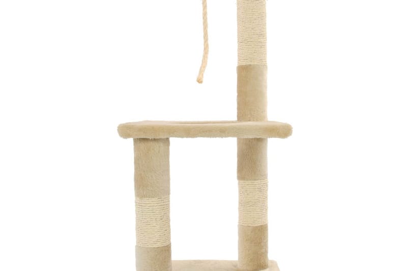 Kattetre med sisal klorestang 109 cm beige - Beige - Kattemøbler