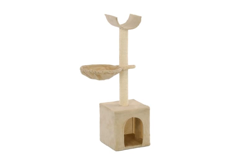 Kloretre med klorestenger i sisal 105 cm beige - Beige - Sport & fritid - Til dyrene - Katt - Kattemøbler