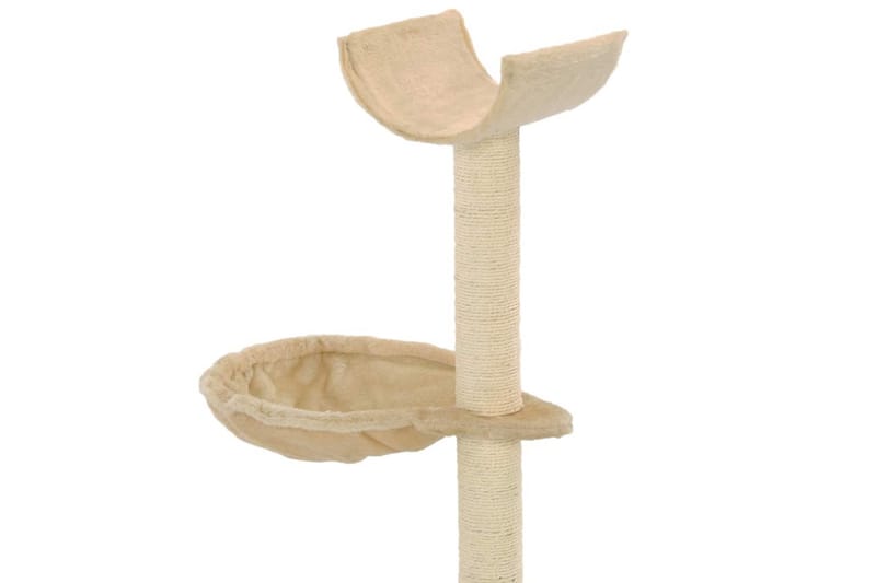 Kloretre med klorestenger i sisal 105 cm beige - Beige - Sport & fritid - Til dyrene - Katt - Kattemøbler