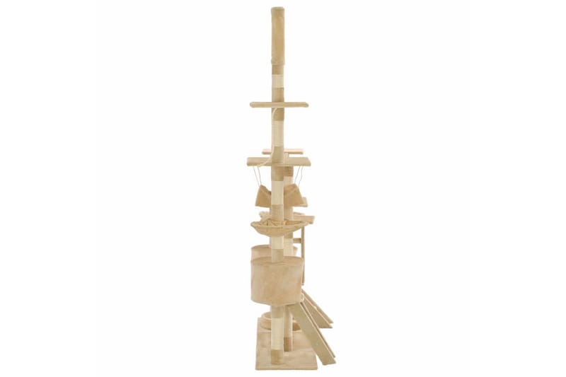 Kloretre med klorestenger i sisal 230-250 cm beige - Beige - Sport & fritid - Til dyrene - Katt - Kattemøbler