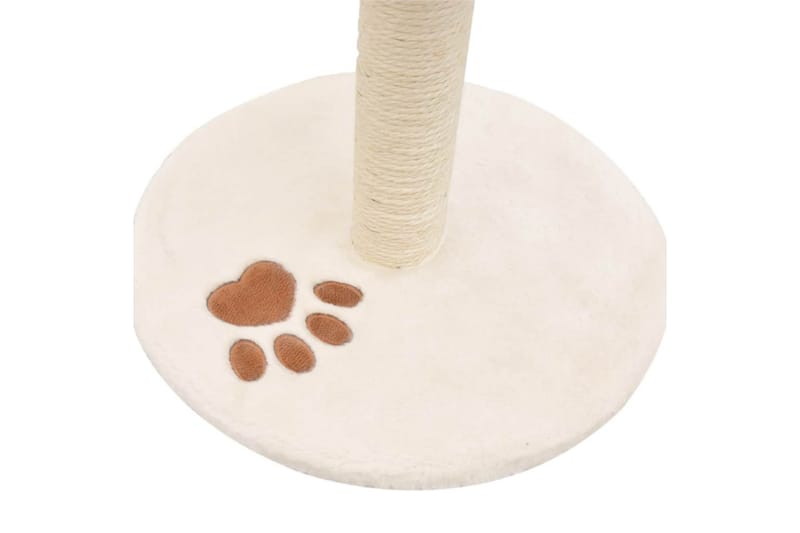 Kloretre med klorestolpe i sisal 40 cm beige og brun - Beige/Brun - Sport & fritid - Til dyrene - Katt - Kattemøbler