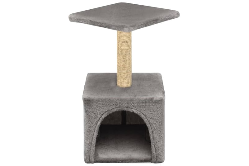 Kloretre med klorestolpe i sisal 55 cm grå - Grå - Sport & fritid - Til dyrene - Katt - Kattemøbler