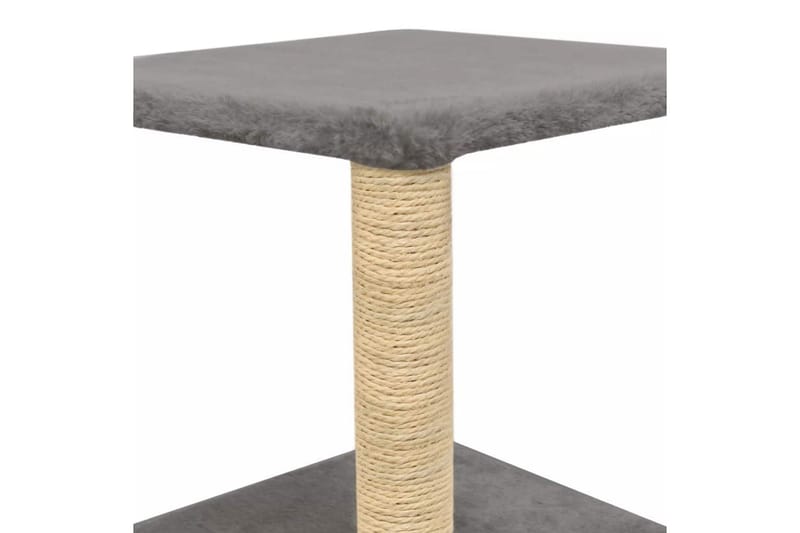 Kloretre med klorestolpe i sisal 55 cm grå - Grå - Sport & fritid - Til dyrene - Katt - Kattemøbler