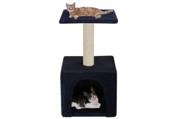 Kloretre med klorestolpe i sisal 55 cm mørkeblå - Mørkeblå - Sport & fritid - Til dyrene - Katt - Kattemøbler
