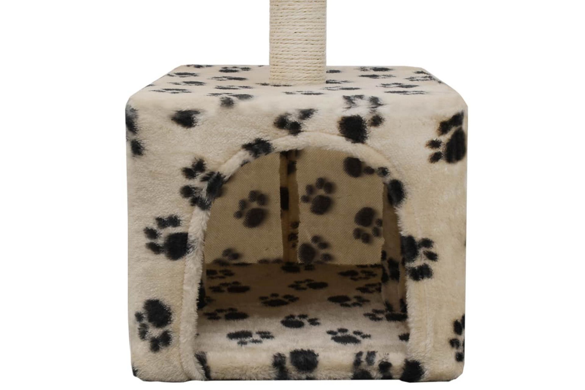 Kloretre med klorestolpe i sisal 55 cm poteavtrykk beige - Beige - Sport & fritid - Til dyrene - Katt - Kattemøbler