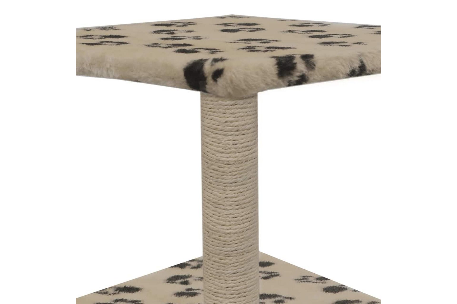 Kloretre med klorestolpe i sisal 55 cm poteavtrykk beige - Beige - Sport & fritid - Til dyrene - Katt - Kattemøbler