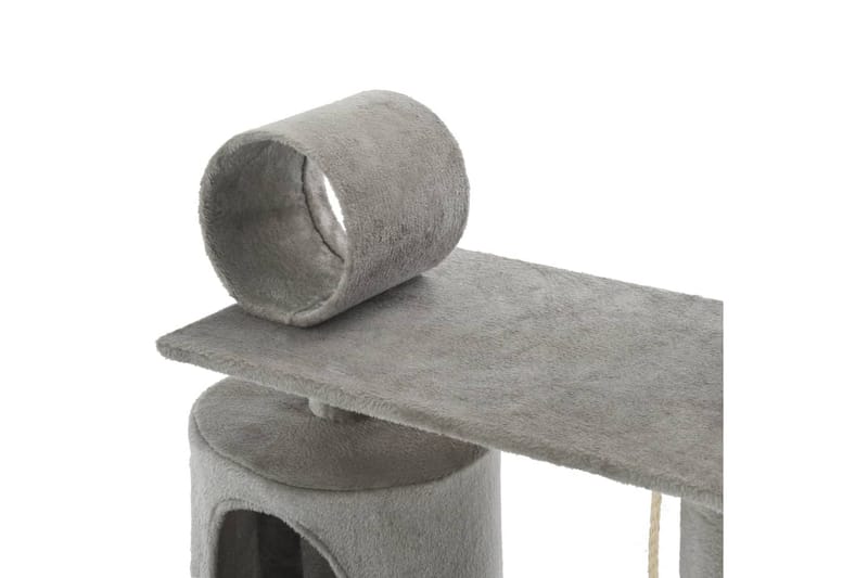 Kloretre med klorestolper i sisal 140 cm grå - Grå - Kattemøbler