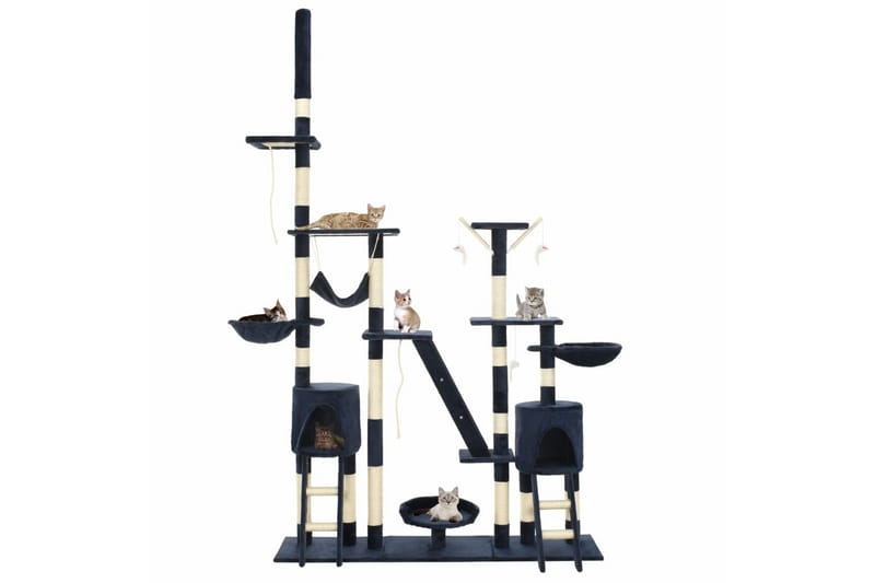 Kloretre med klorestolper i sisal 230-250 cm blå - Blå - Sport & fritid - Til dyrene - Katt - Kattemøbler