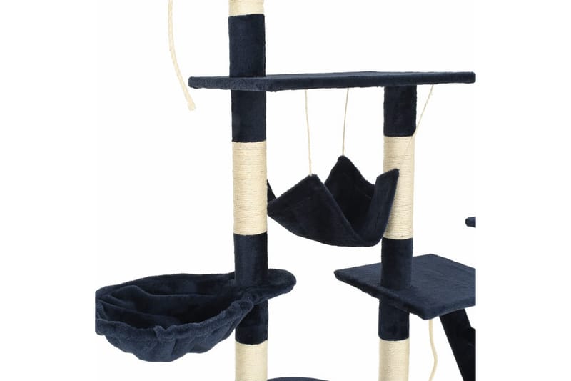 Kloretre med klorestolper i sisal 230-250 cm blå - Blå - Sport & fritid - Til dyrene - Katt - Kattemøbler