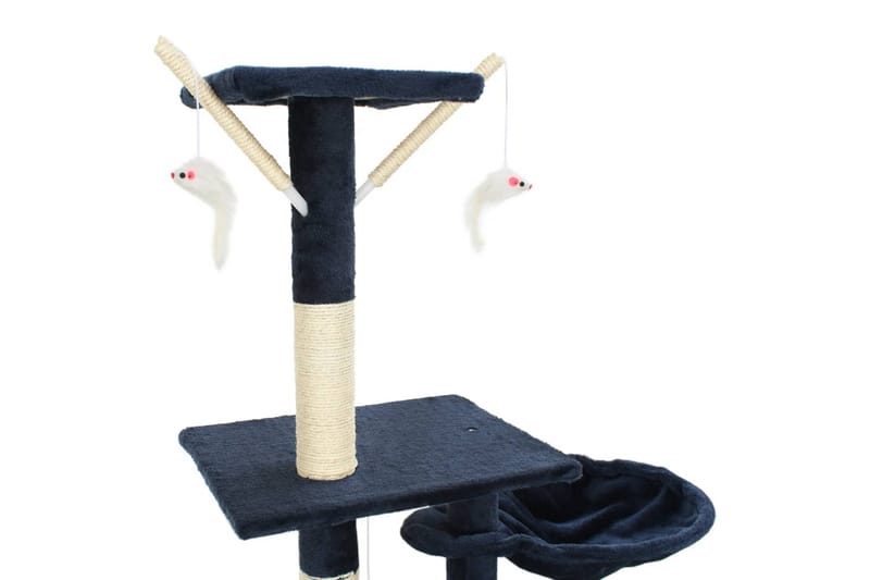 Kloretre med klorestolper i sisal 230-250 cm blå - Blå - Sport & fritid - Til dyrene - Katt - Kattemøbler
