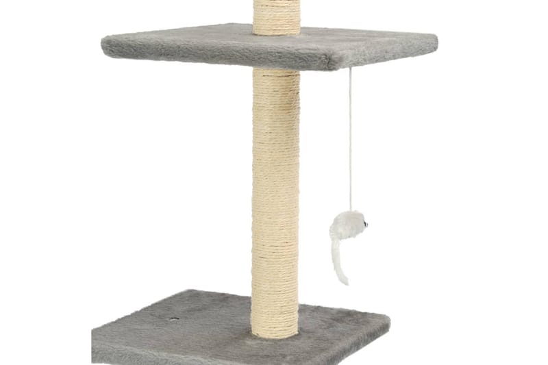 Kloretre med klorestolper i sisal 260 cm grå - Grå - Sport & fritid - Til dyrene - Katt - Kattemøbler