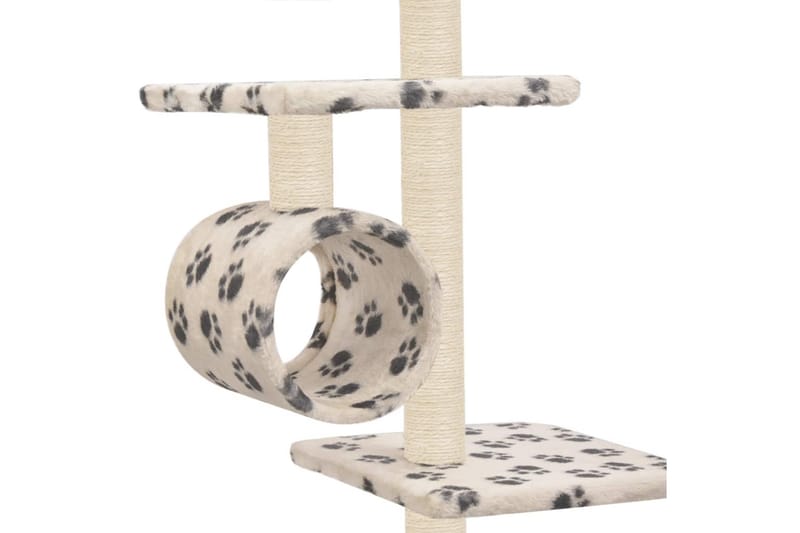 Kloretre med klorestolper i sisal 260 cm poteavtrykk beige - Beige - Sport & fritid - Til dyrene - Katt - Kattemøbler