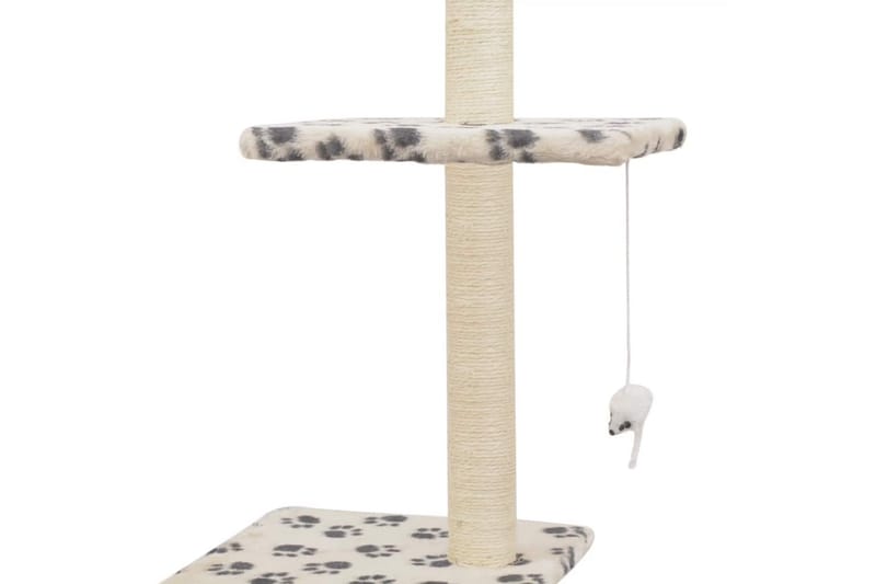 Kloretre med klorestolper i sisal 260 cm poteavtrykk beige - Beige - Sport & fritid - Til dyrene - Katt - Kattemøbler
