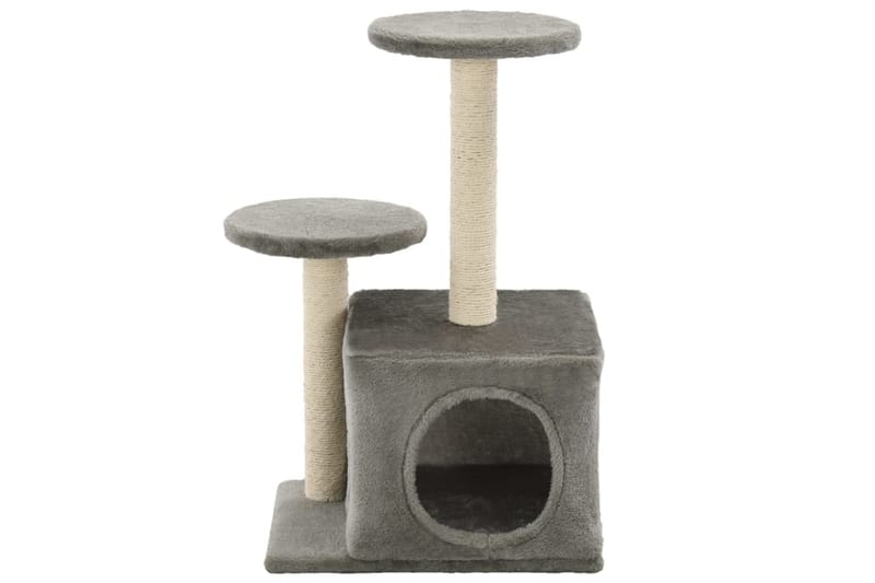 Kloretre med klorestolper i sisal 60 cm grå - Grå - Kattemøbler