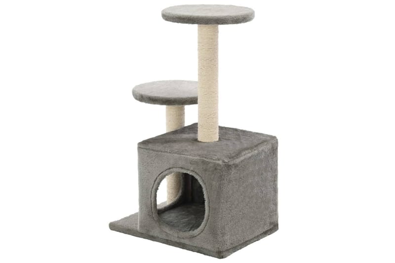 Kloretre med klorestolper i sisal 60 cm grå - Grå - Sport & fritid - Til dyrene - Katt - Kattemøbler