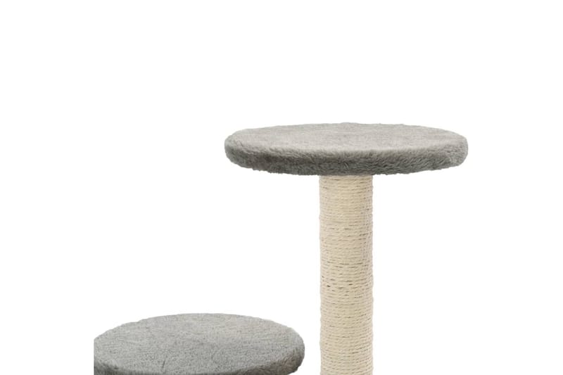 Kloretre med klorestolper i sisal 60 cm grå - Grå - Sport & fritid - Til dyrene - Katt - Kattemøbler