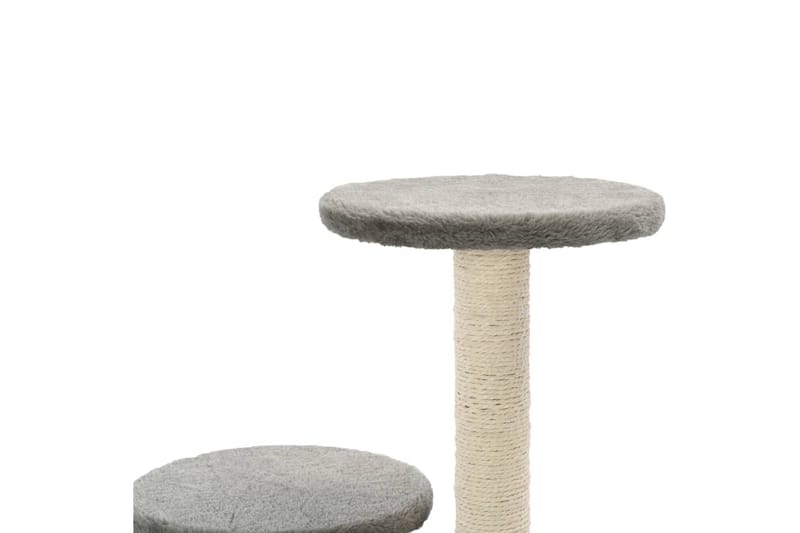 Kloretre med klorestolper i sisal 60 cm grå - Grå - Kattemøbler