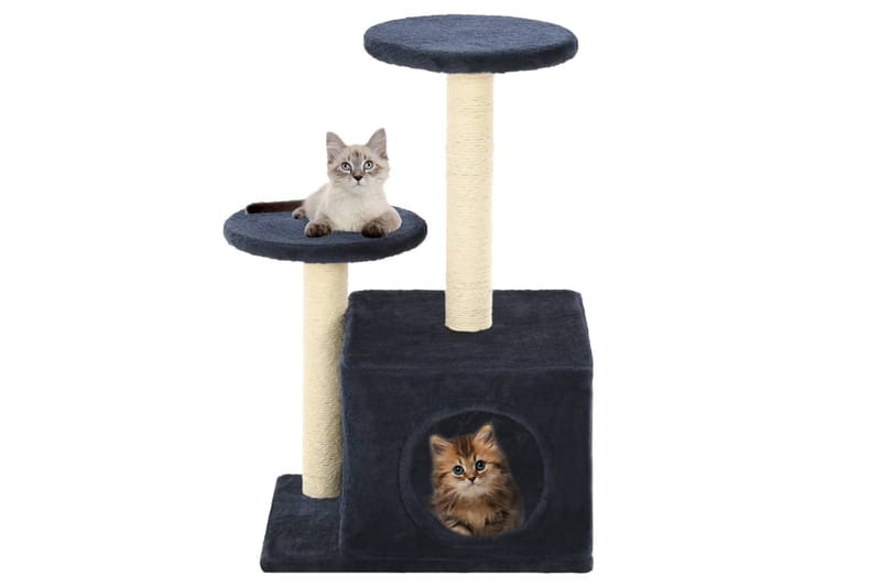 Kloretre med klorestolper i sisal 60 cm mørkeblå - Mørkeblå - Sport & fritid - Til dyrene - Katt - Kattemøbler