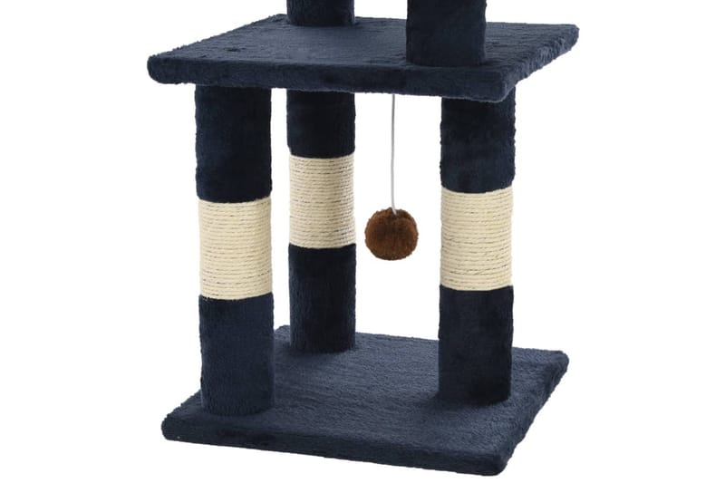 Kloretre med klorestolper i sisal 65 cm blå - Blå - Sport & fritid - Til dyrene - Katt - Kattemøbler