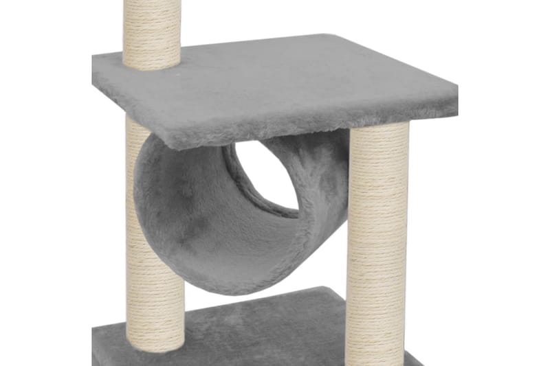 Kloretre med klorestolper i sisal 65 cm grå - Grå - Sport & fritid - Til dyrene - Katt - Kattemøbler