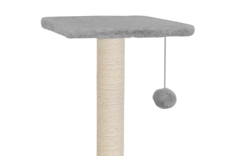 Kloretre med klorestolper i sisal 65 cm grå - Grå - Sport & fritid - Til dyrene - Katt - Kattemøbler