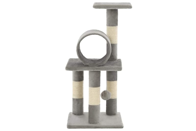 Kloretre med klorestolper i sisal 65 cm grå - Grå - Kattemøbler