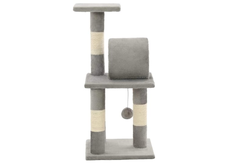 Kloretre med klorestolper i sisal 65 cm grå - Grå - Kattemøbler