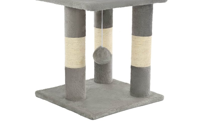 Kloretre med klorestolper i sisal 65 cm grå - Grå - Sport & fritid - Til dyrene - Katt - Kattemøbler