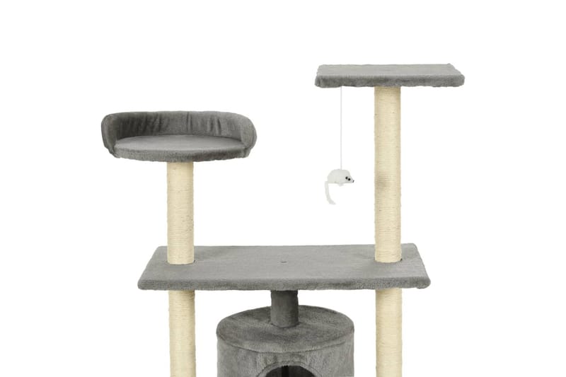 Kloretre med klorestolper i sisal 95 cm grå - Grå - Sport & fritid - Til dyrene - Katt - Kattemøbler