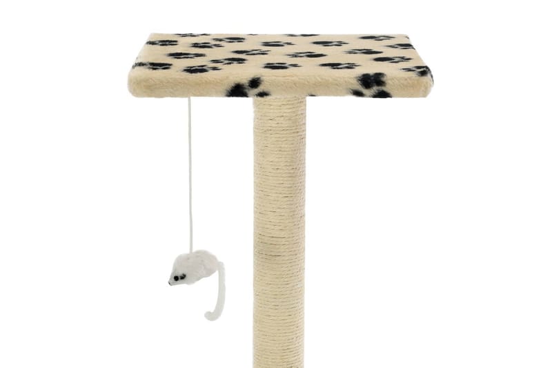 Kloretre med klorestolper i sisal 95 cm poteavtrykk beige - Beige - Sport & fritid - Til dyrene - Katt - Kattemøbler