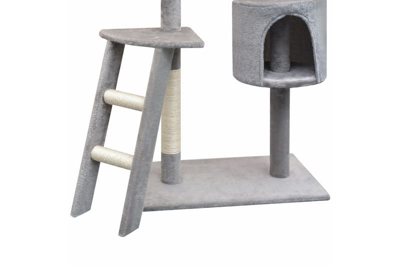 Kloretre med sisal klorestang 150 cm grå - Grå - Sport & fritid - Til dyrene - Katt - Kattemøbler