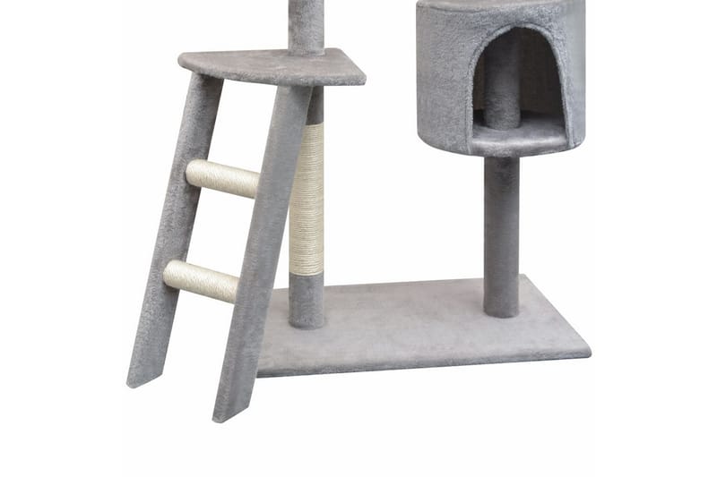 Kloretre med sisal klorestang 150 cm grå - Grå - Kattemøbler