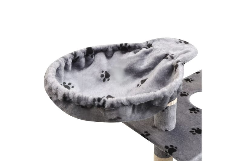Kloretre med sisal klorestang 150 cm poteavtrykk grå - Grå - Kattemøbler
