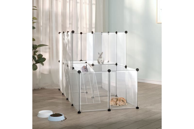beBasic Smådyrbur gjennomsiktig 142x74x93 cm PP og stål - Gjennomsiktig - Sport & fritid - Til dyrene - Små dyr - Bur smådyr - Kaninbur & kaninhus