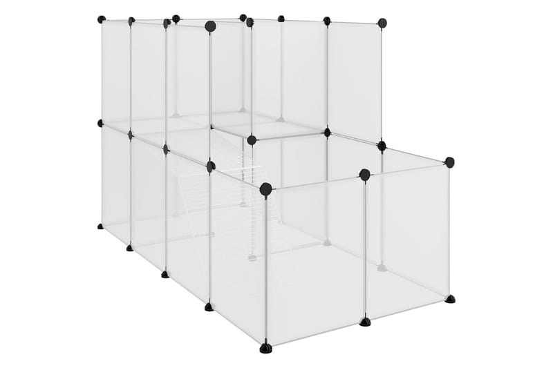 beBasic Smådyrbur gjennomsiktig 142x74x93 cm PP og stål - Gjennomsiktig - Sport & fritid - Til dyrene - Små dyr - Bur smådyr - Kaninbur & kaninhus