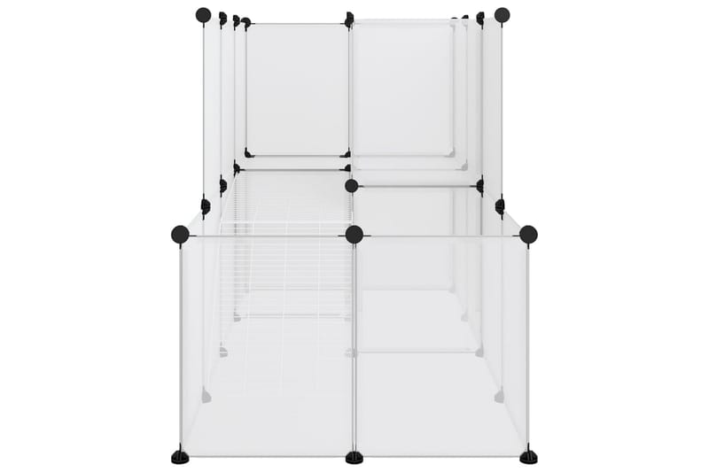 beBasic Smådyrbur gjennomsiktig 142x74x93 cm PP og stål - Gjennomsiktig - Sport & fritid - Til dyrene - Små dyr - Bur smådyr - Kaninbur & kaninhus