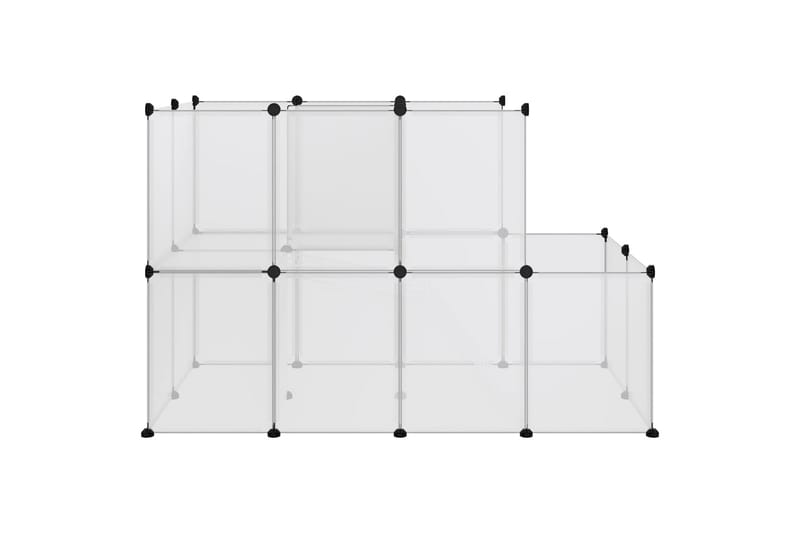beBasic Smådyrbur gjennomsiktig 142x74x93 cm PP og stål - Gjennomsiktig - Sport & fritid - Til dyrene - Små dyr - Bur smådyr - Kaninbur & kaninhus
